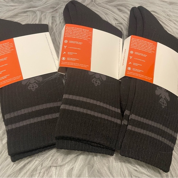 Bombas Men's Charcoal Casual Socks - Picture 2 of 3